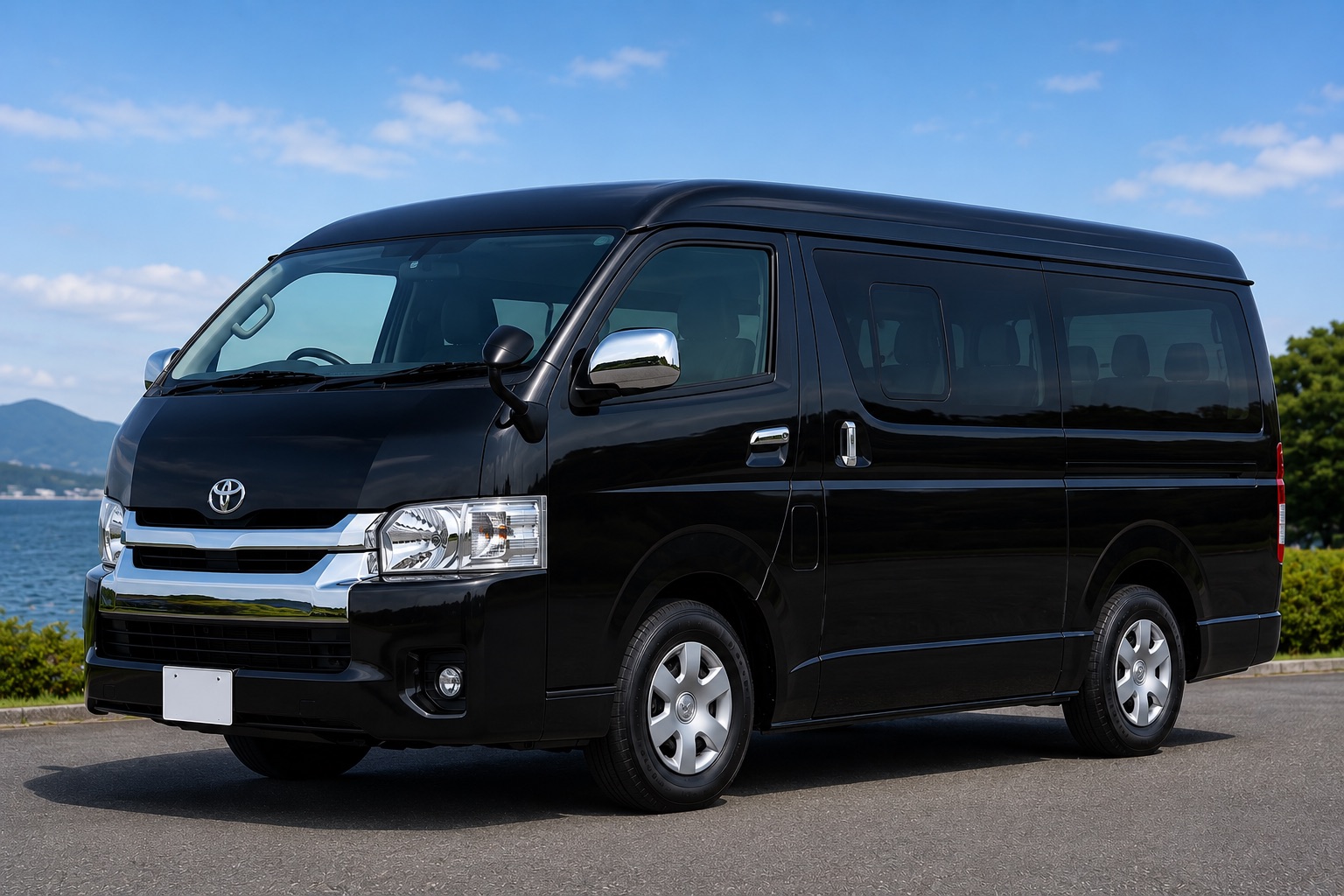 黒い送迎車両