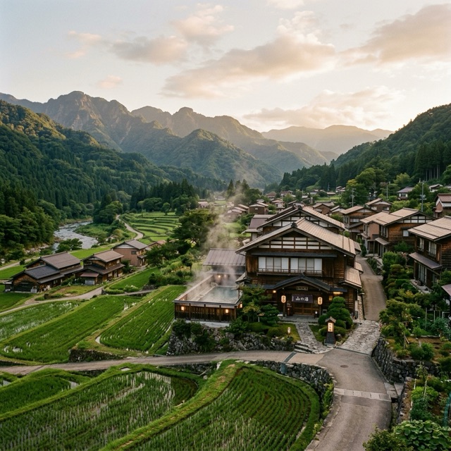 温泉と里山コース